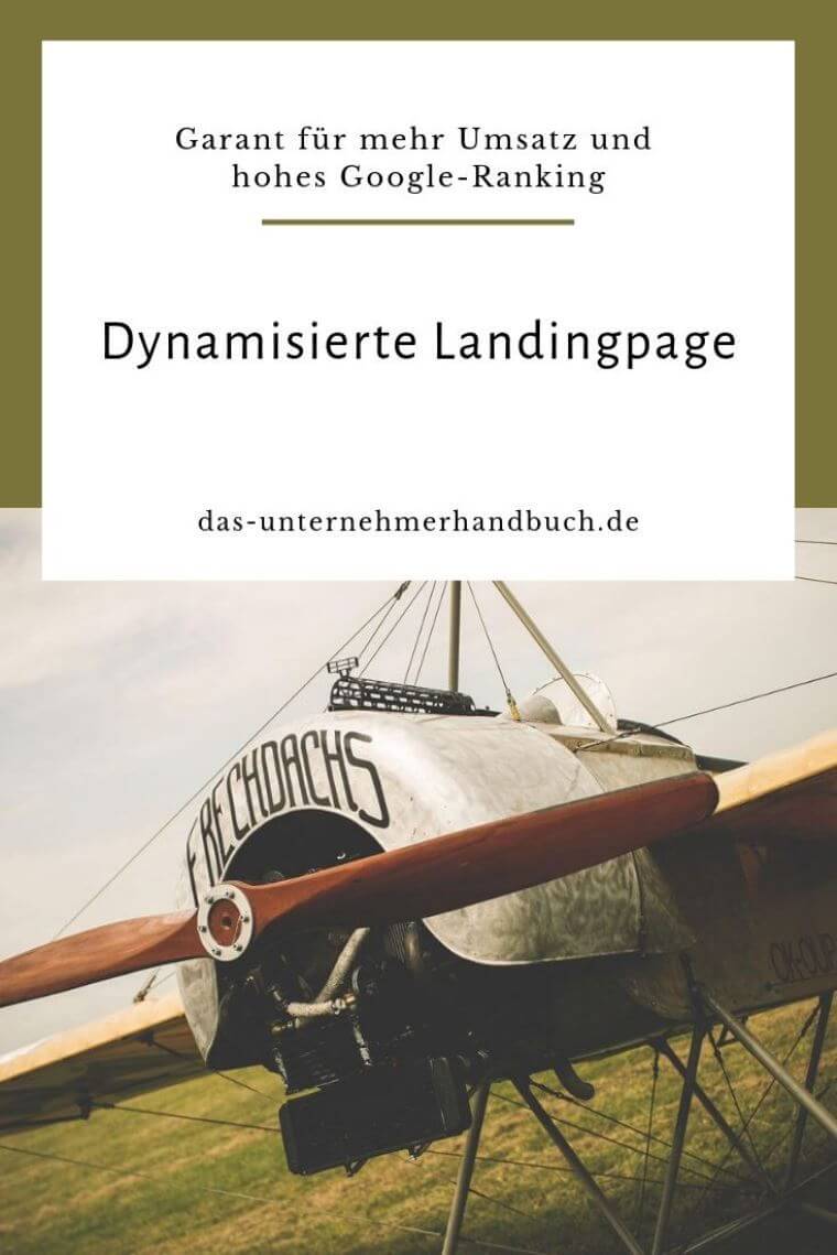 Dynamisierte Landingpage