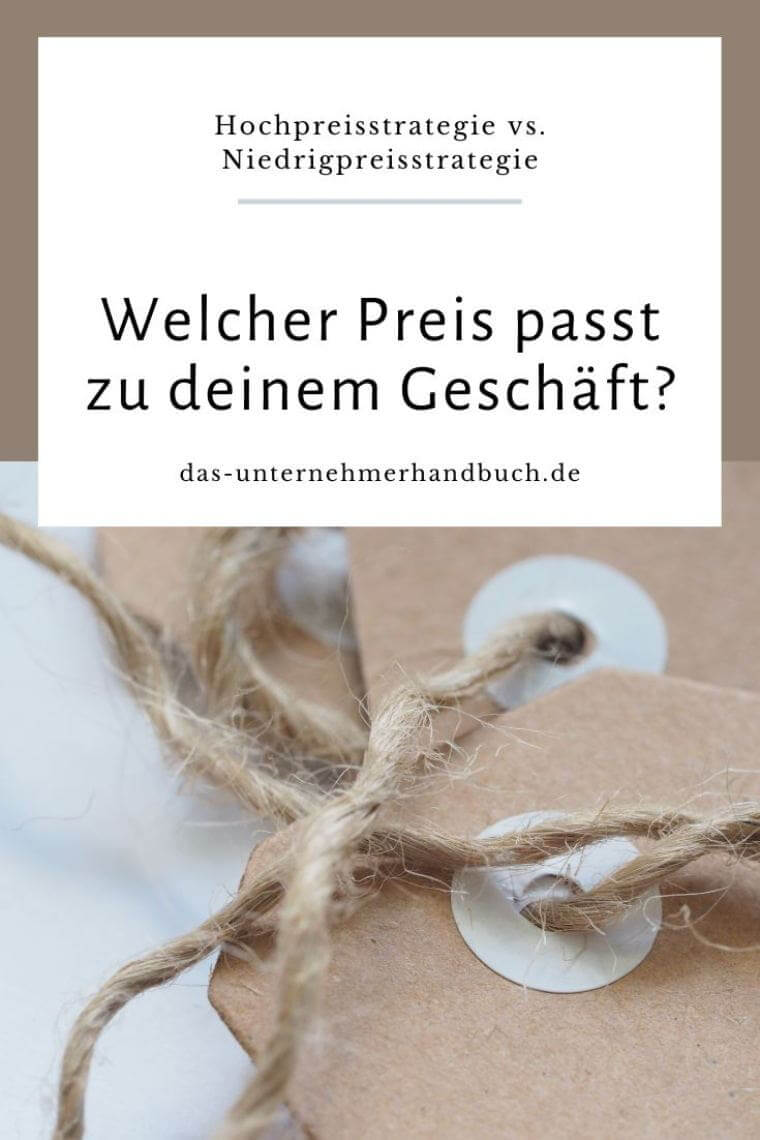 Hochpreisstrategie vs. Niedrigpreisstrategie