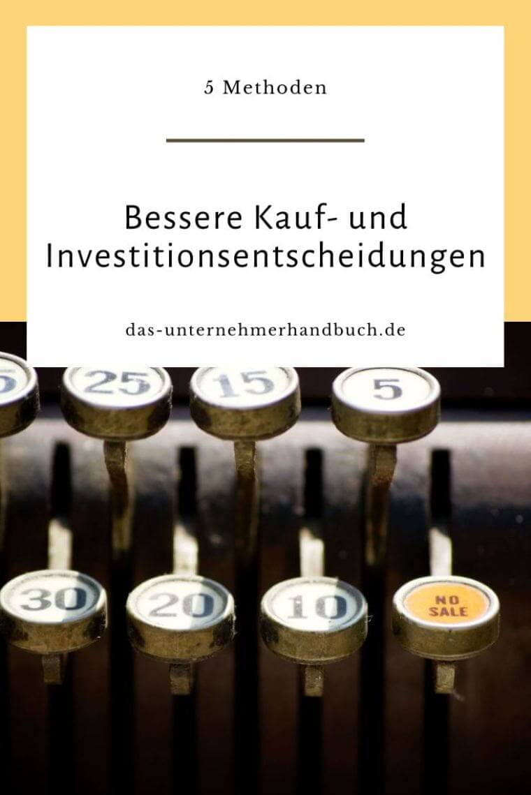 Kauf- und Investitionsentscheidungen