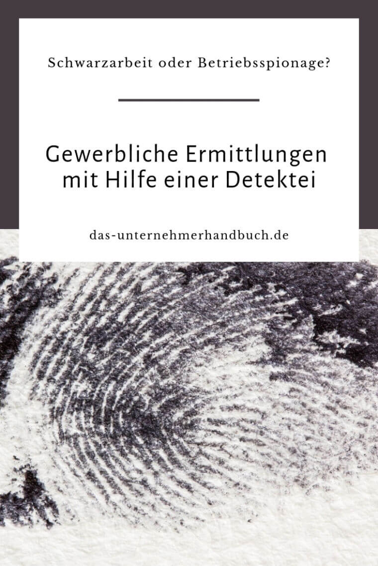 gewerbliche Ermittlungen