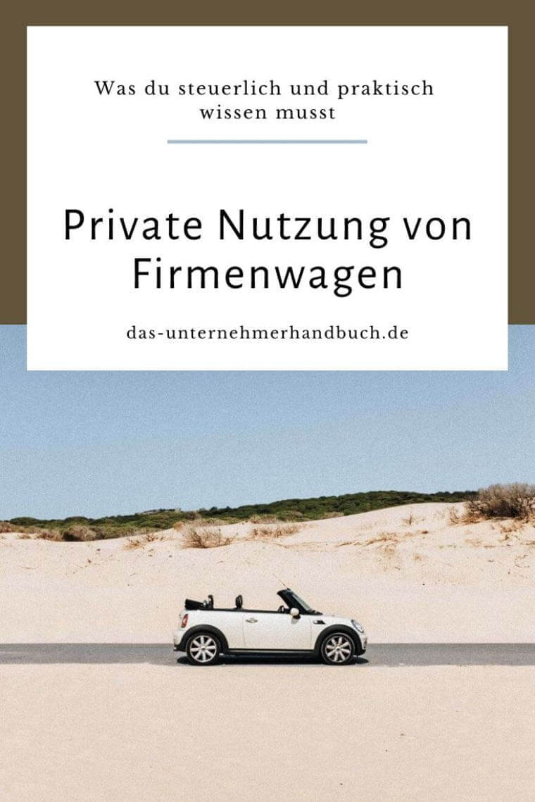 Private Nutzung von Firmenwagen