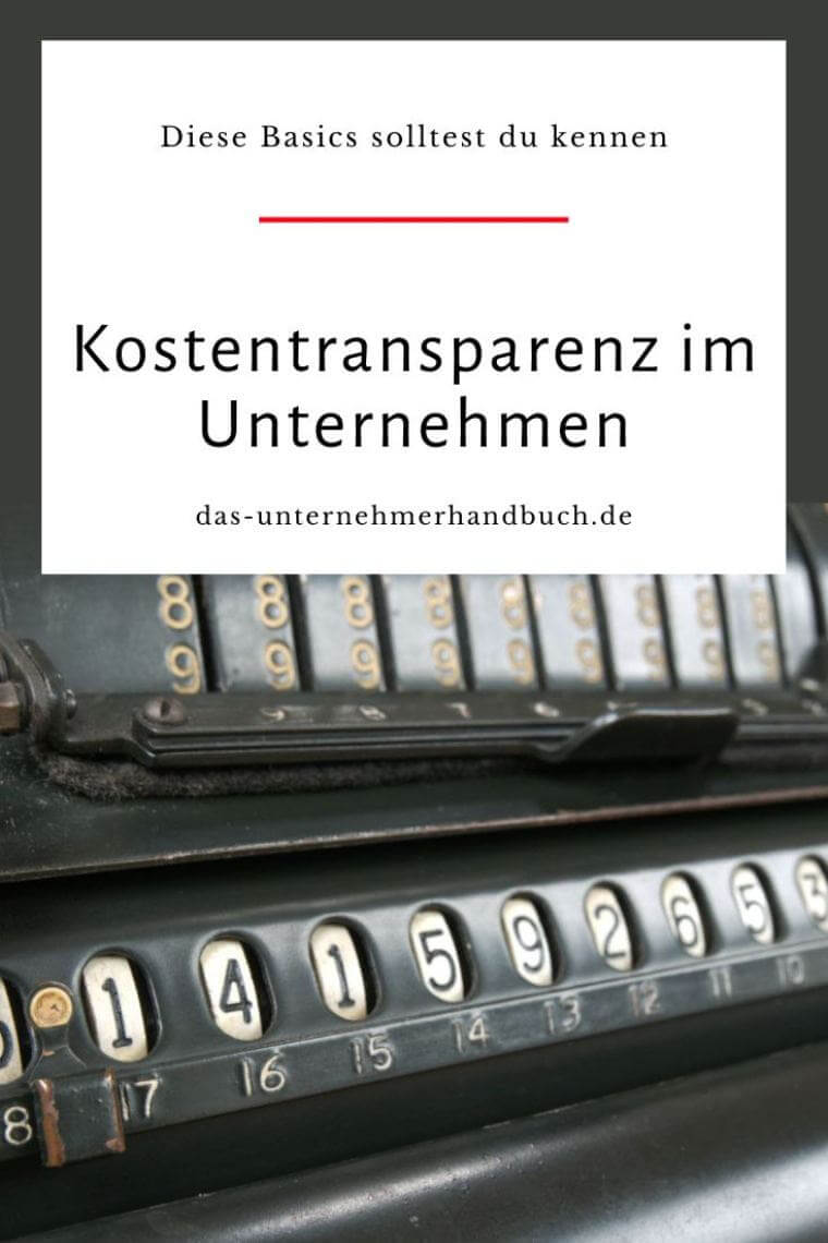 Kostentransparenz