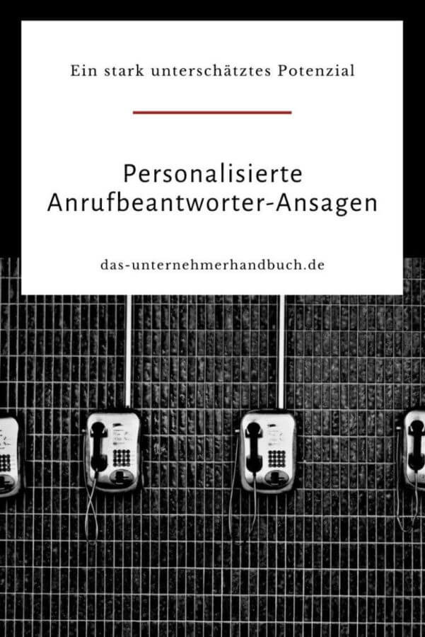 Personalisierte AnrufbeantworterAnsagen ein stark unterschätztes