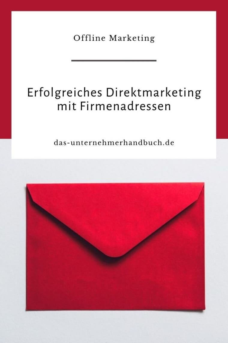 Direktmarketing, Firmenadressen