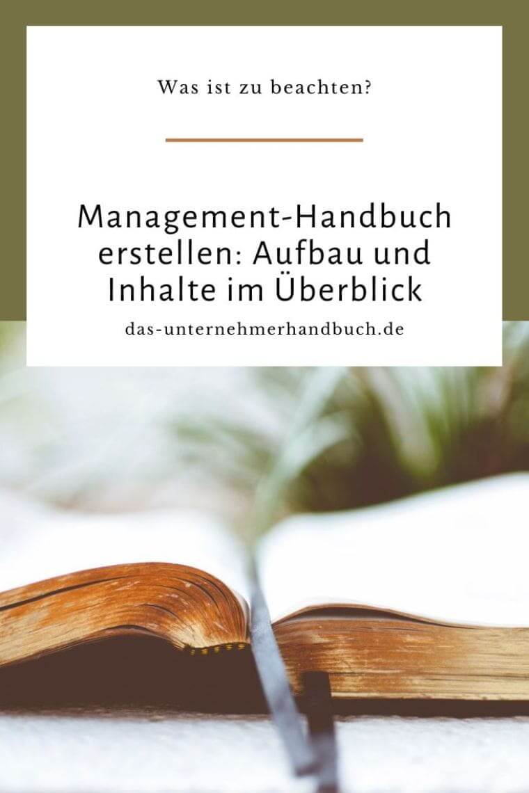 Management-Handbuch? So geht's! Management-Handbuch