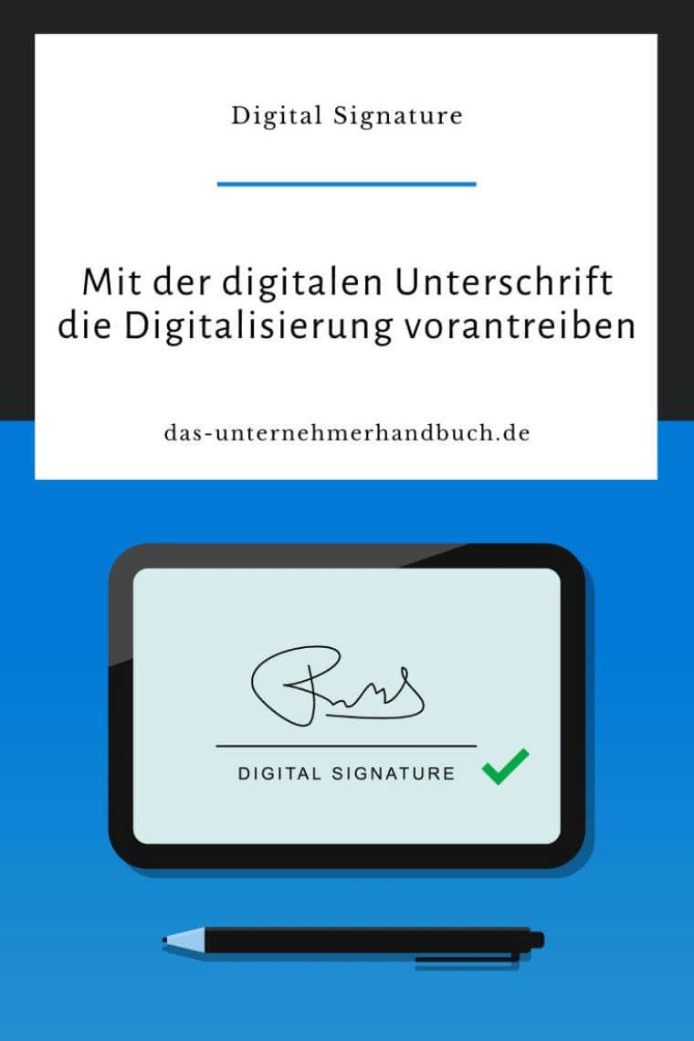 Flixcheck, Digitale Unterschrift