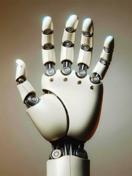 Technologie-Trends (Roboter-Hand)