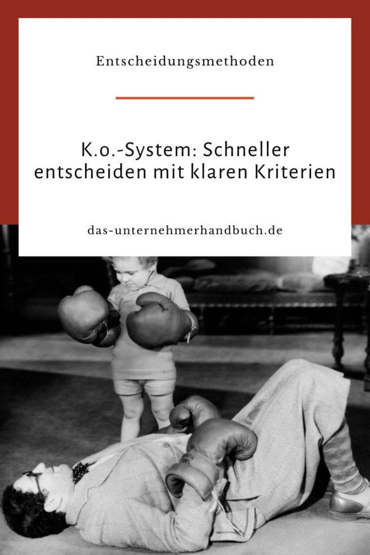 K.o.-System: Schneller entscheiden mit klaren Kriterien K.o.-System