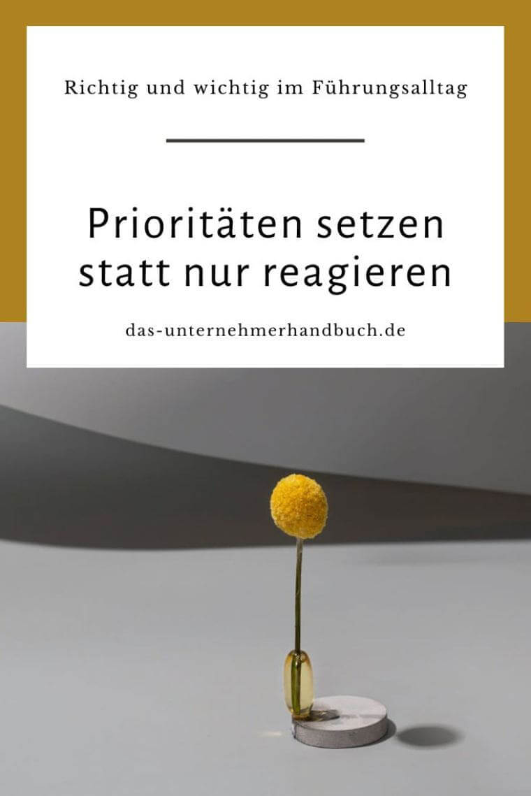Prioritäten setzen
