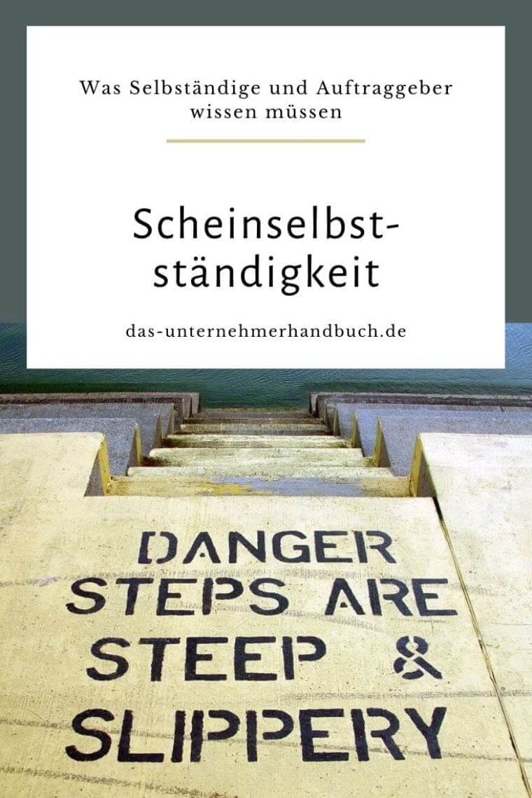 Scheinselbstständigkeit 