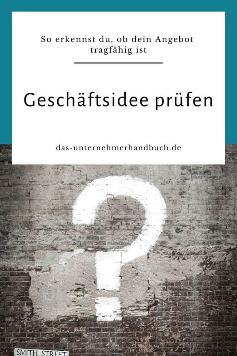 Geschäftsidee prüfen