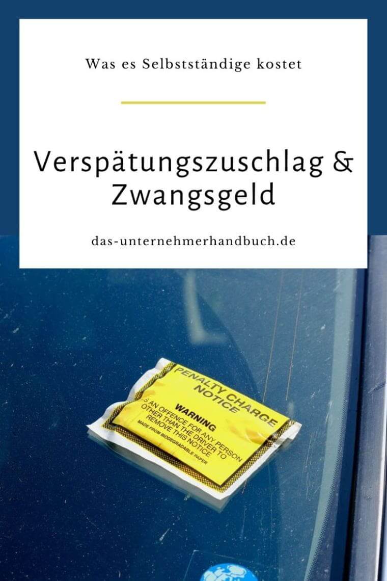 Verspätungszuschlag, Zwangsgeld