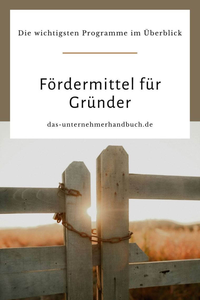 Fördermittel für Gründer